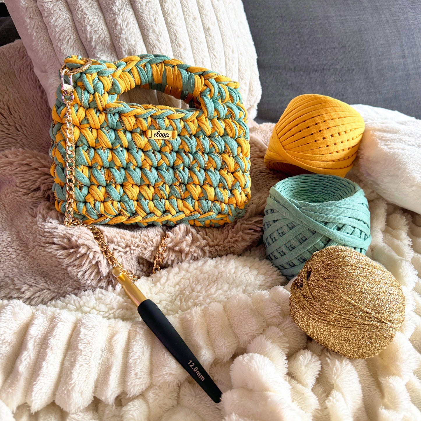 Sage Green & Honey Yellow Topaze Bag