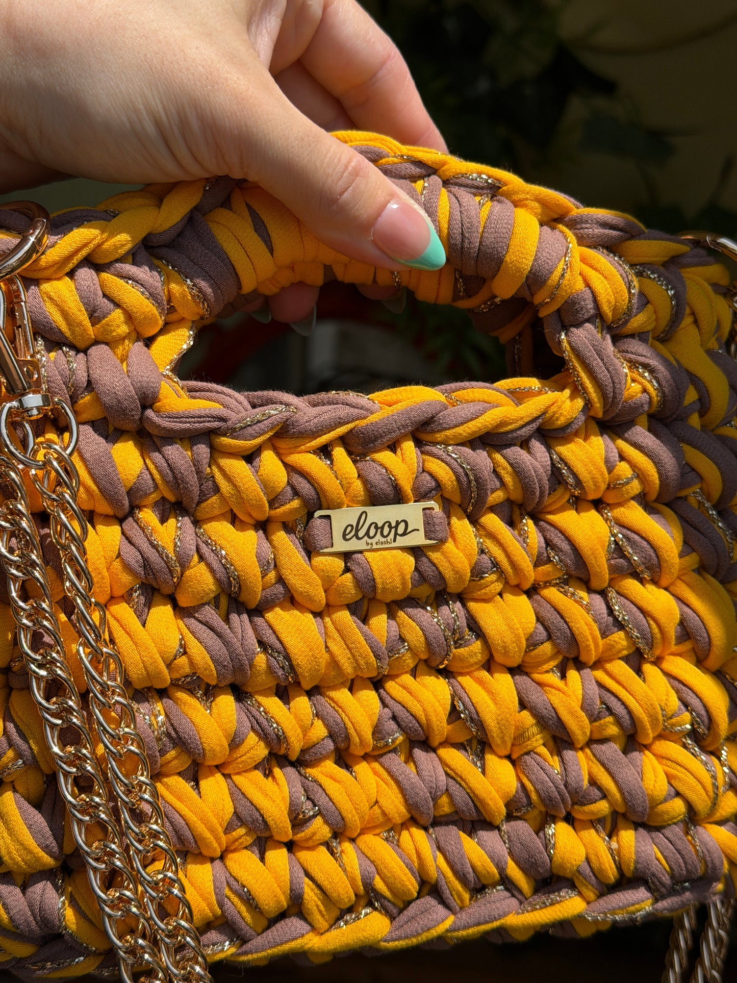 Sac Topaze jaune mangue & cacao