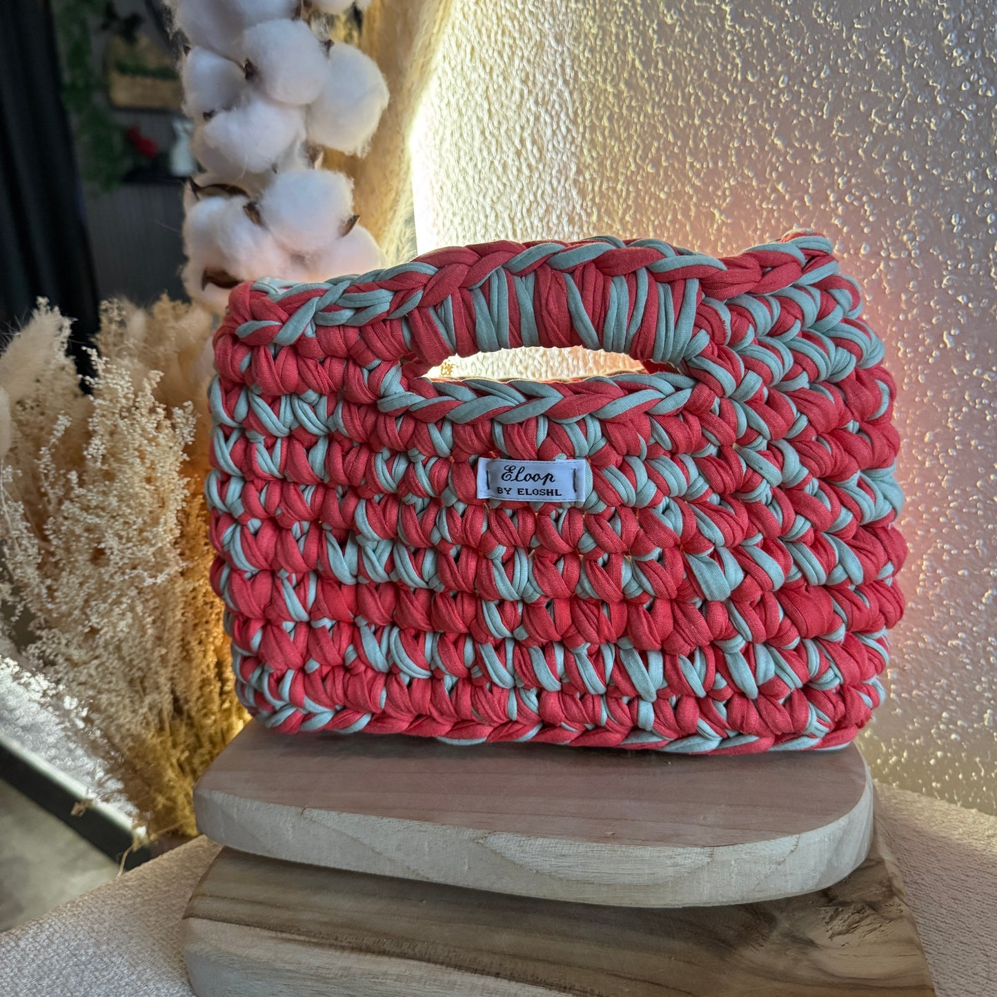 Sac Topaze orange & vert