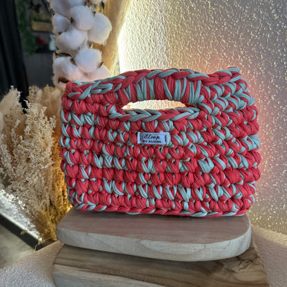 Sac Topaze orange & vert