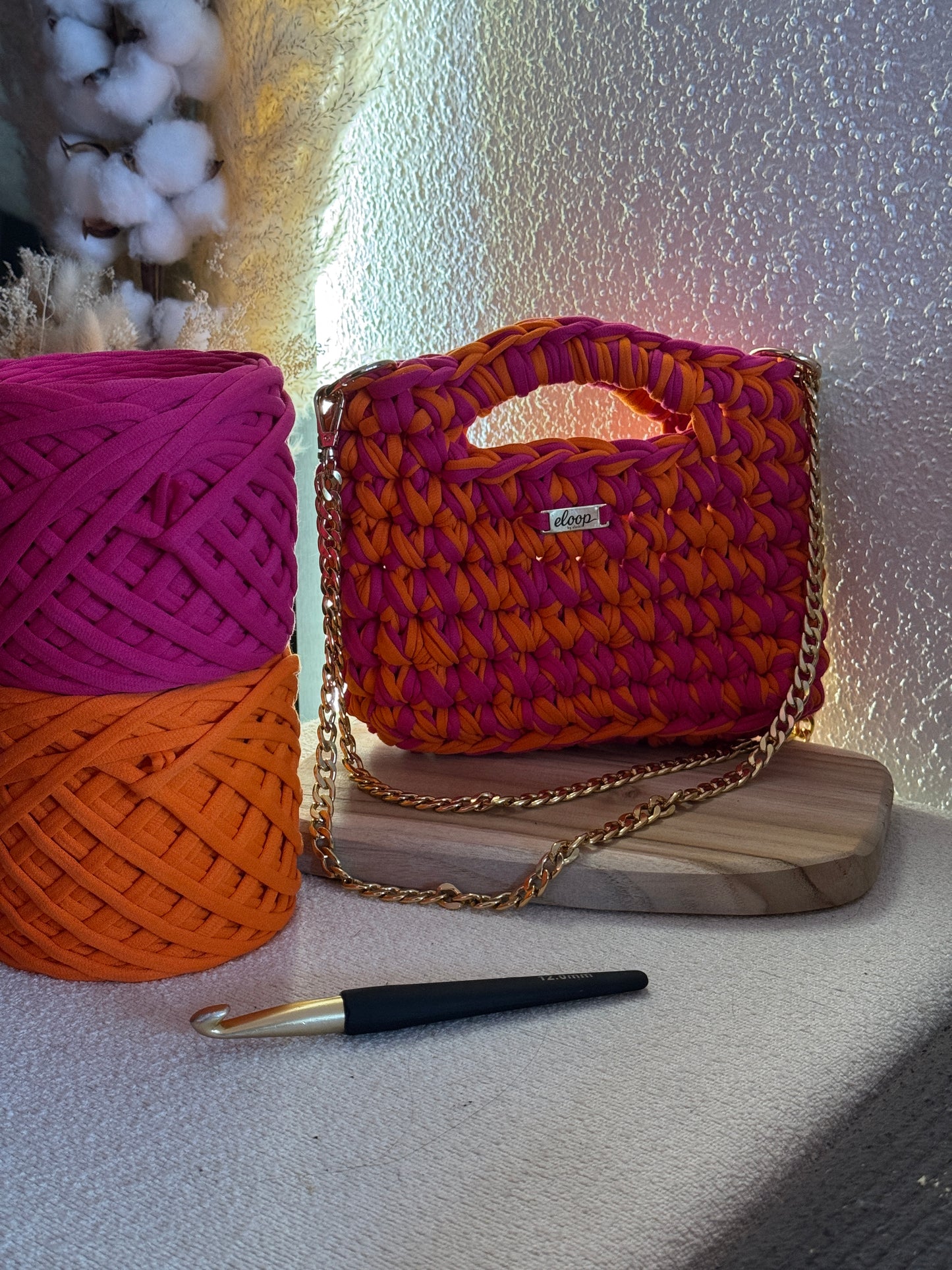 Topaze rose fuchsia & orange