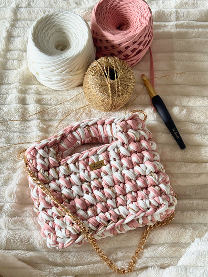 Antique Rose & Cream Topaze Bag