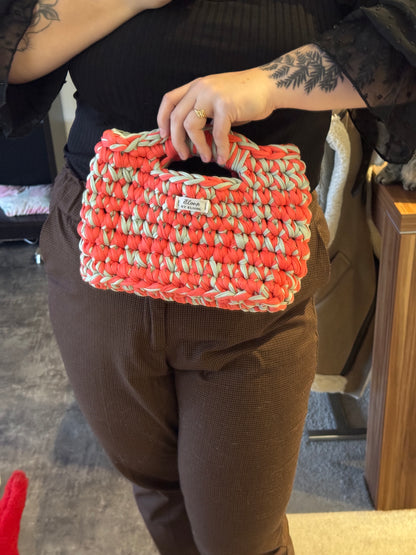 Sac Topaze orange & vert