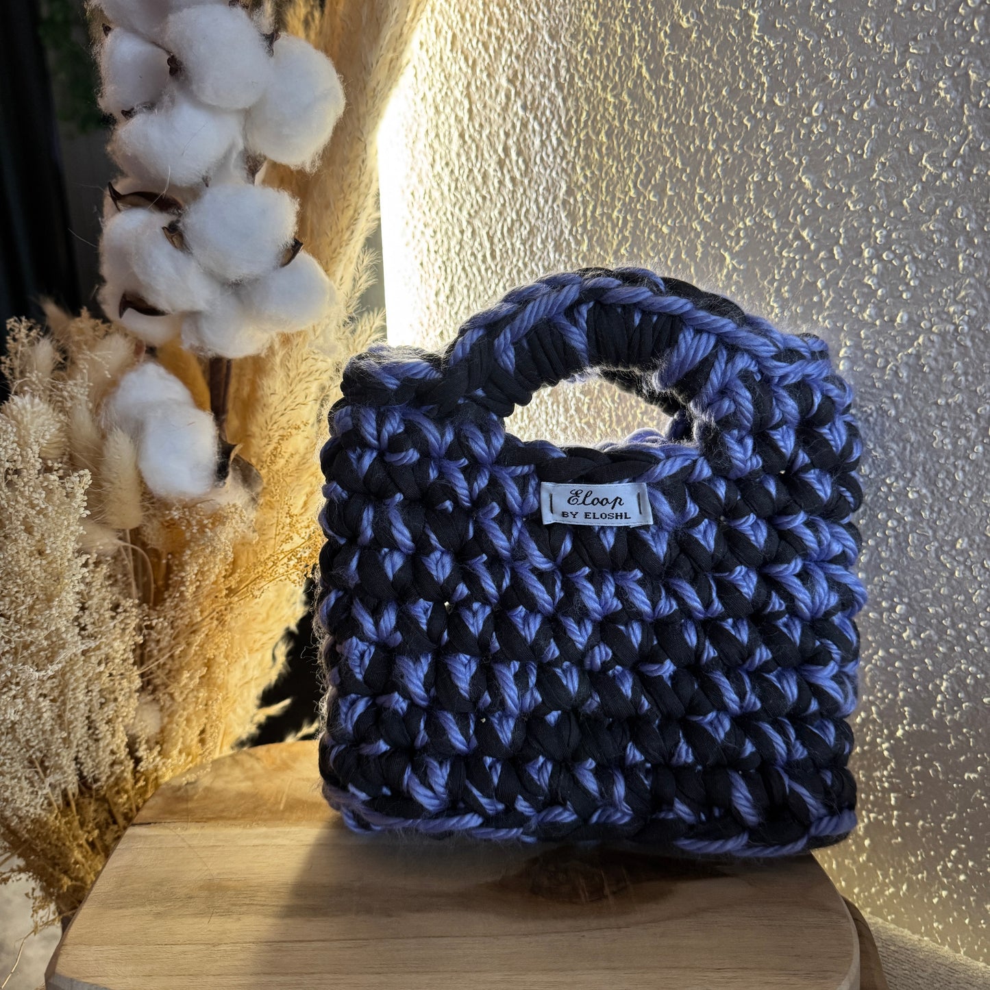 Sac Topaze violet & noir