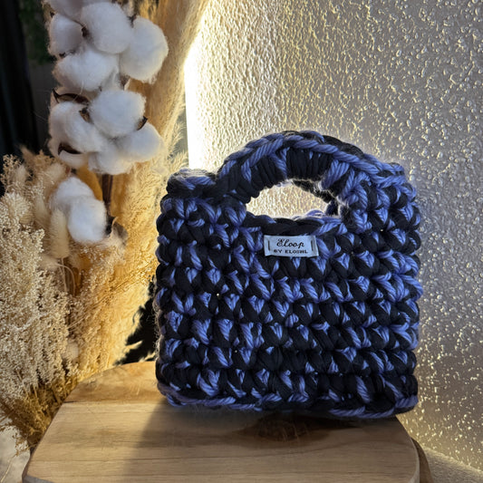Sac Topaze violet & noir